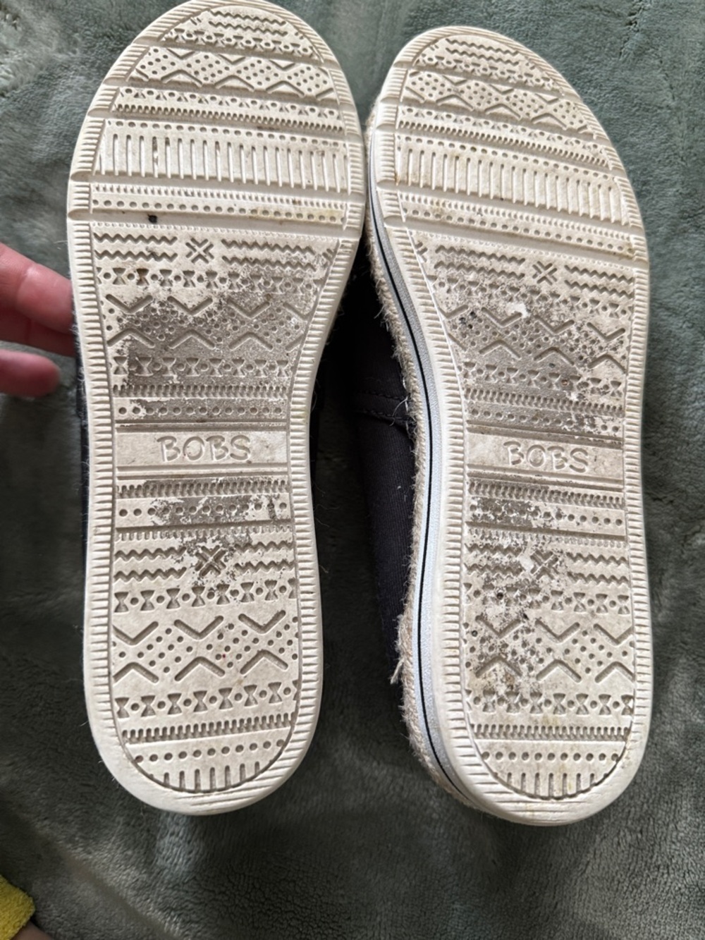 BOBS from Skechers Black Canvas Slip-On Loafers - Picture 9 of 11
